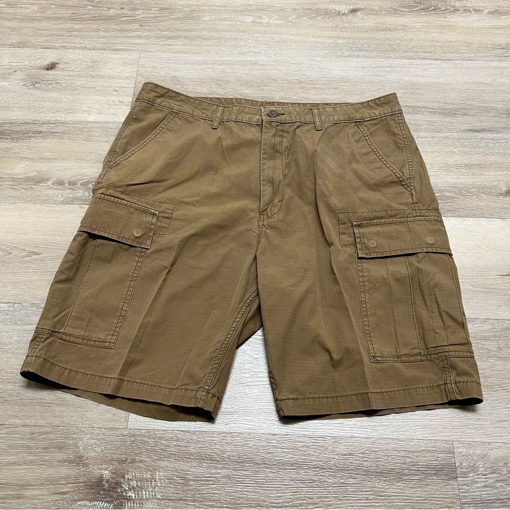 Levis Shorts Mens 38 Biege Khaki Cargo Preppy Gorpcore Outdoors Utility Canvas